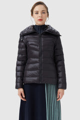 Orolay-Short Light Packable Down Jacket-#color_Black