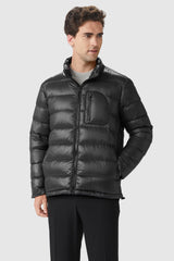 Orolay-Short Lightweight Bomber Down Coat-#color_Black