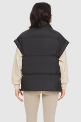 Orolay-Sleeveless Classic Puffer Vest-#color_Black