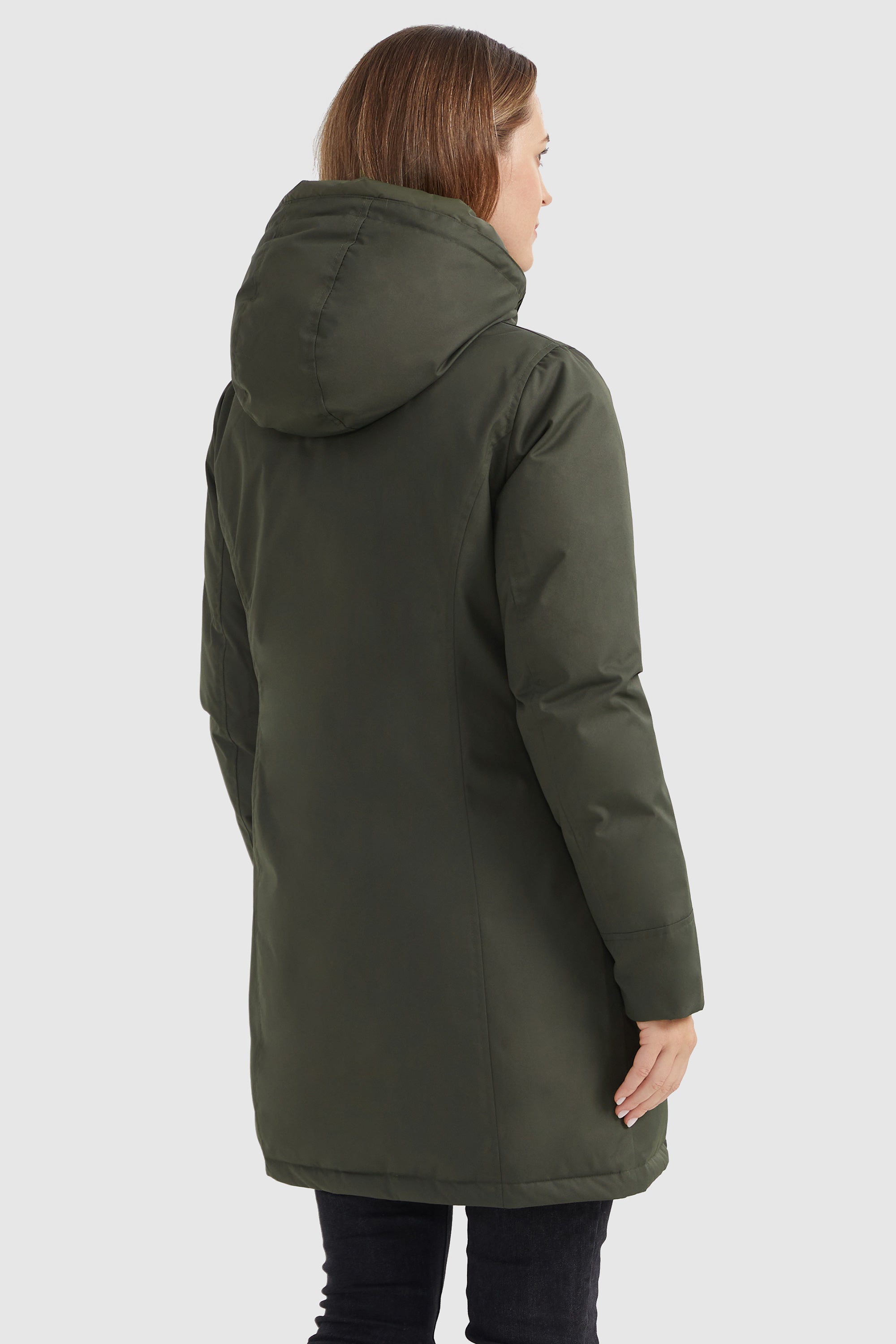 Orolay-Slim Fit Flap Pocket Puffer Down Parka-#color_Sea Turtle