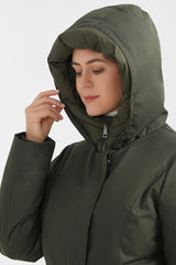 Orolay-Slim Fit Flap Pocket Puffer Down Parka-#color_Sea Turtle