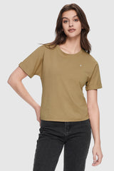 Orolay-Slim Fit Workout T-Shirt-#color_Bronze Mist