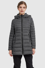 Orolay-Stand Collar Light Quilted Down Jacket-#color_Shark