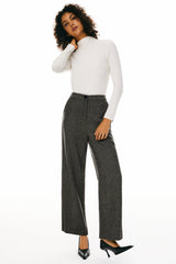 Orolay-Straight Leg Dress Pant-Image 3 of Straight Leg Dress Pants from Orolay - #color_Black stripes