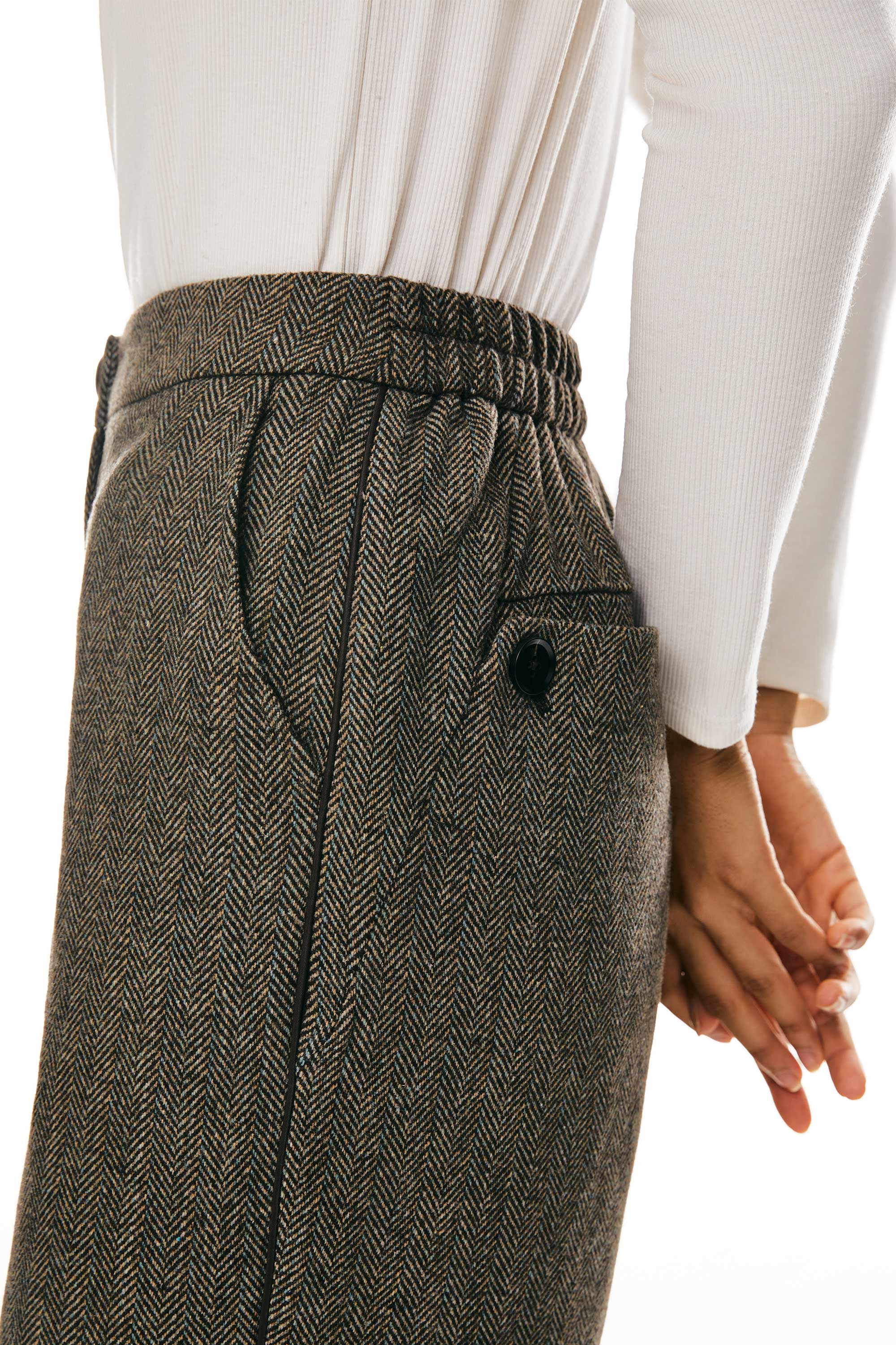 Orolay-Straight Leg Dress Pant-Image 6 of Straight Leg Dress Pants from Orolay - #color_Brown stripes