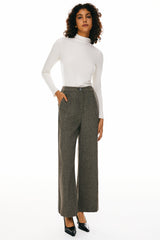 Orolay-Straight Leg Dress Pant-Image 1 of Straight Leg Dress Pants from Orolay - #color_Brown stripes