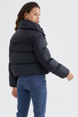 Orolay-Stylish Puffer Down Coat with Thickened Collar-#color_Black