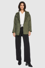 Orolay-Suede Lightweight Trench-#color_Peat Moss