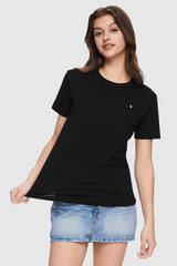 Orolay-Summer Casual T-Shirt-#color_Black