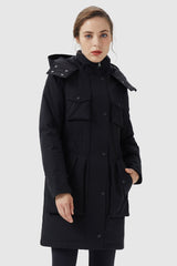 Orolay-Thicken Winter Parka Coat with Hood-#color_Black