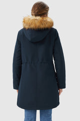 Orolay-Thickened Fleece Lined Parka-#color_Pageant Blue