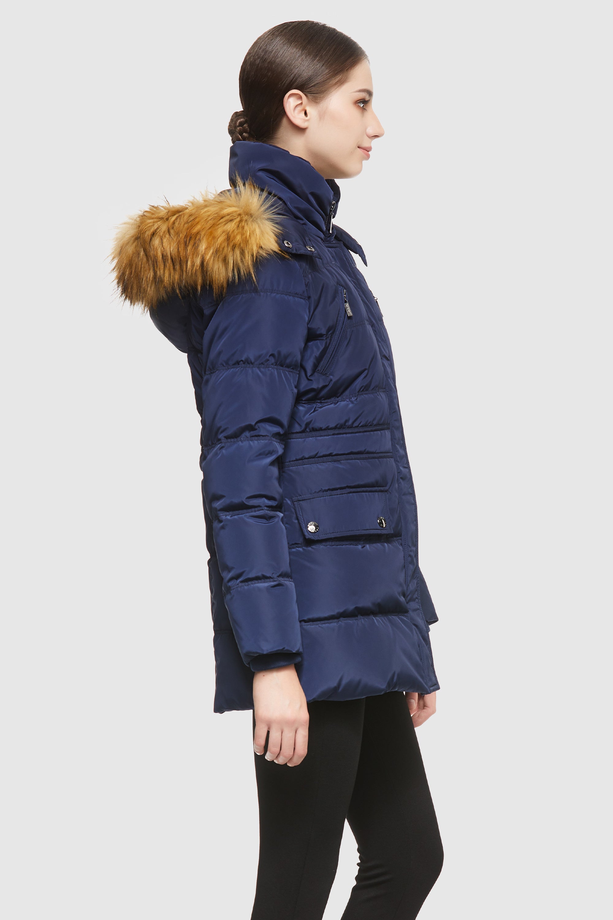 Orolay-Thickened Inner Vest Down Jacket-#color_Blueprint