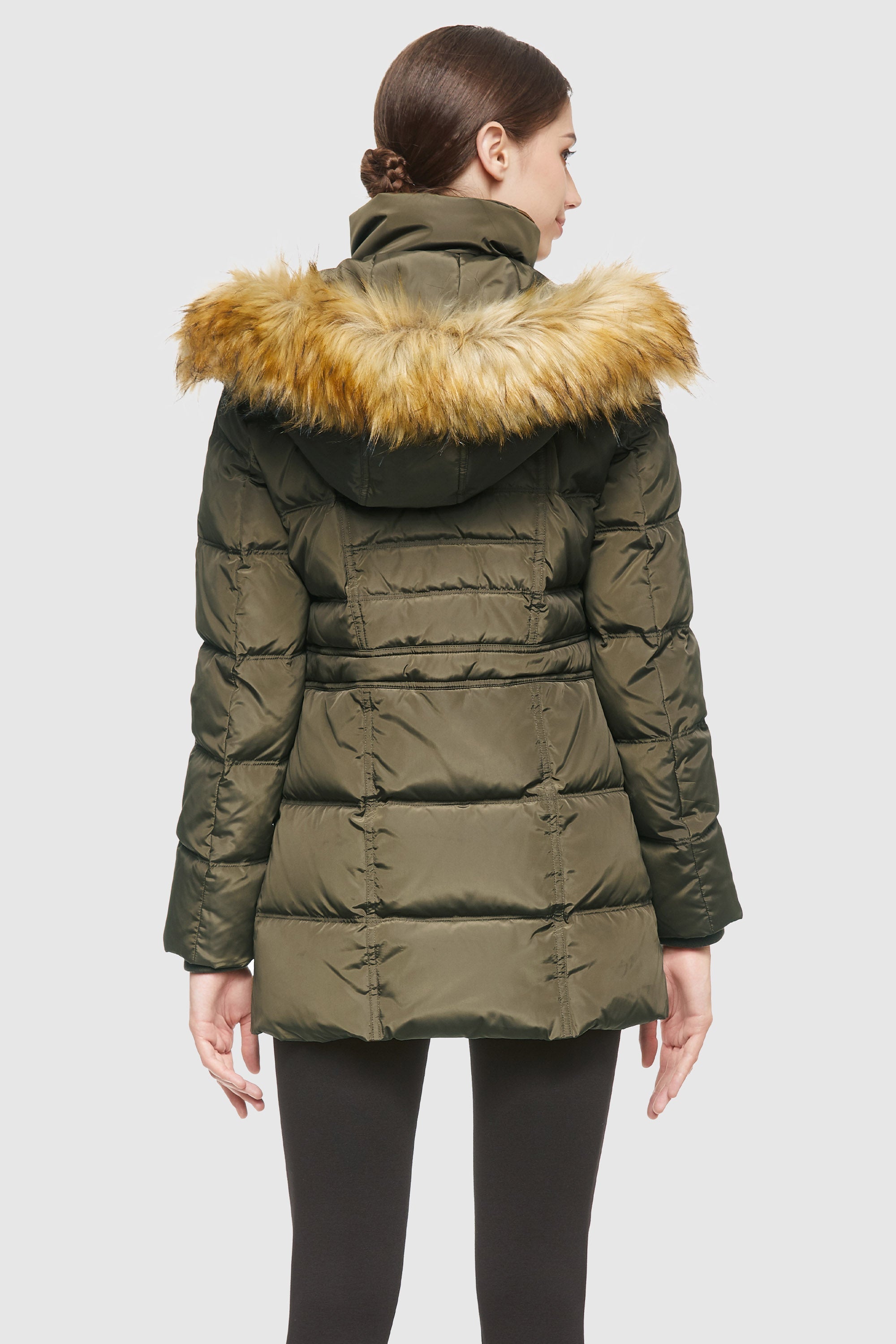 Orolay-Thickened Inner Vest Down Jacket-#color_Breen