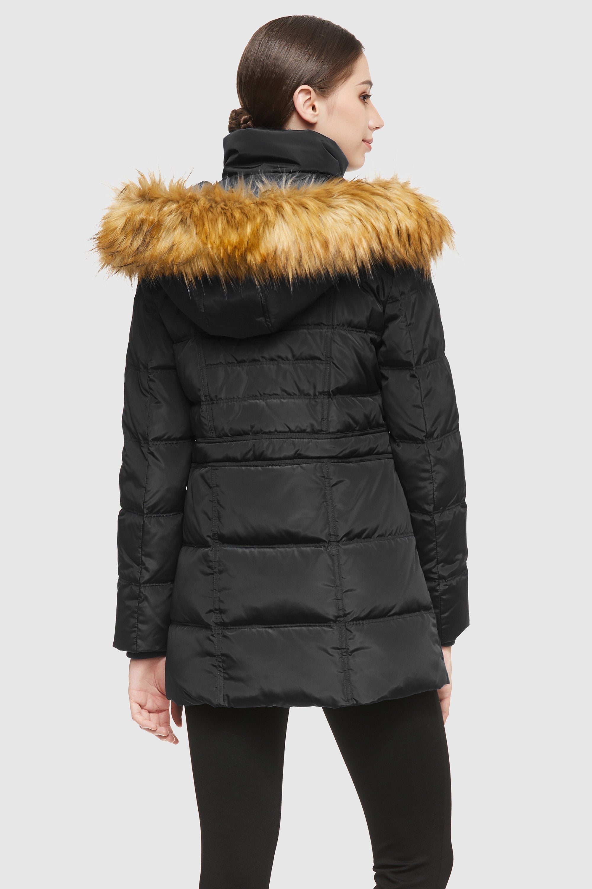 Orolay-Thickened Inner Vest Down Jacket-#color_Black