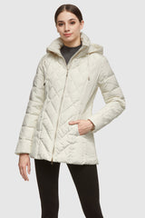 Orolay-Thickened Puffer Down Jacket-#color_White