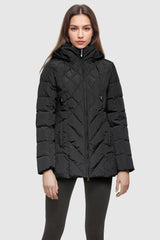 Orolay-Thickened Puffer Down Jacket-Image 2 of Thickened Puffer Down Jacket from Orolay - #color_Black