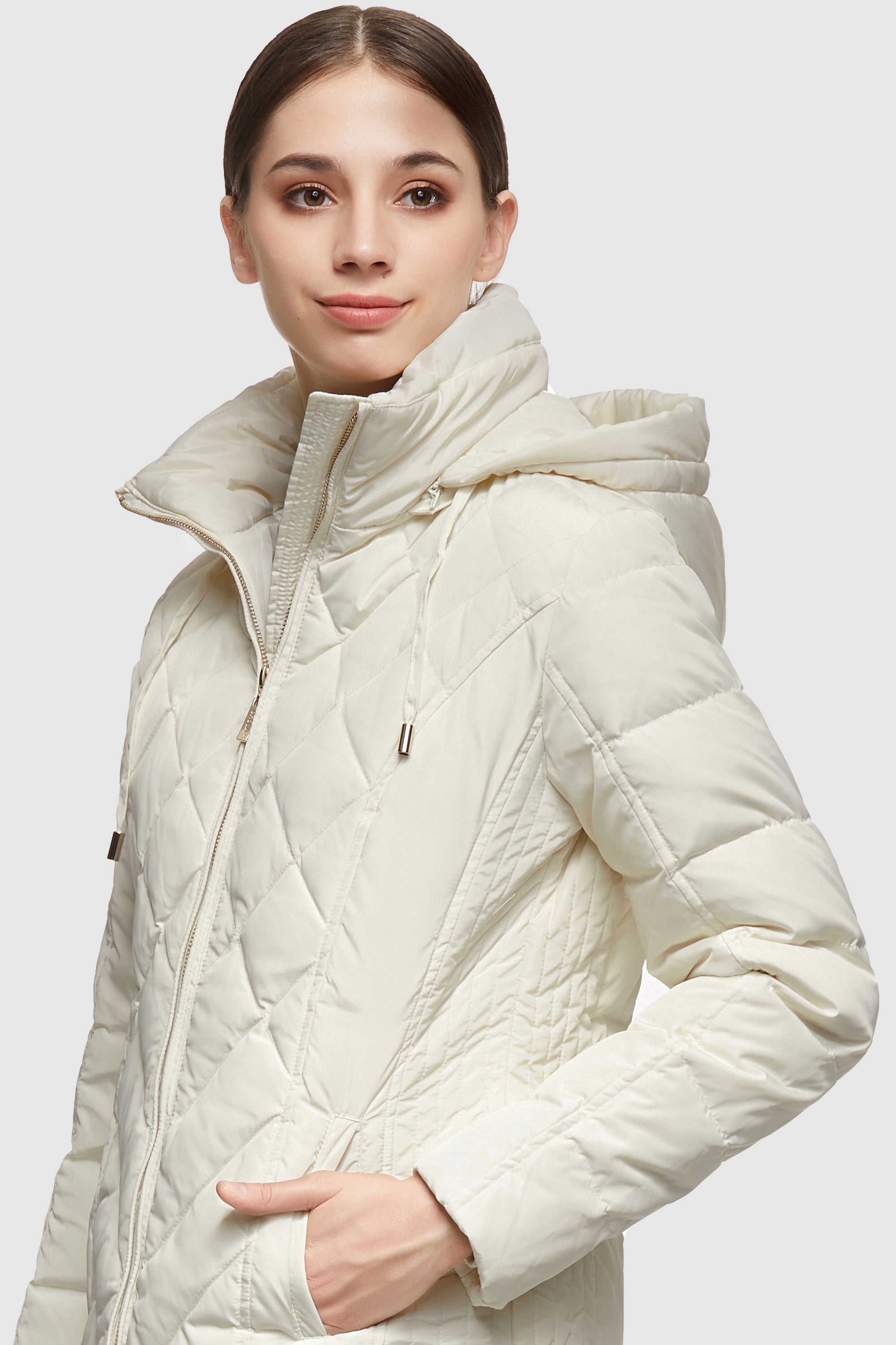 Orolay-Thickened Puffer Down Jacket-#color_White