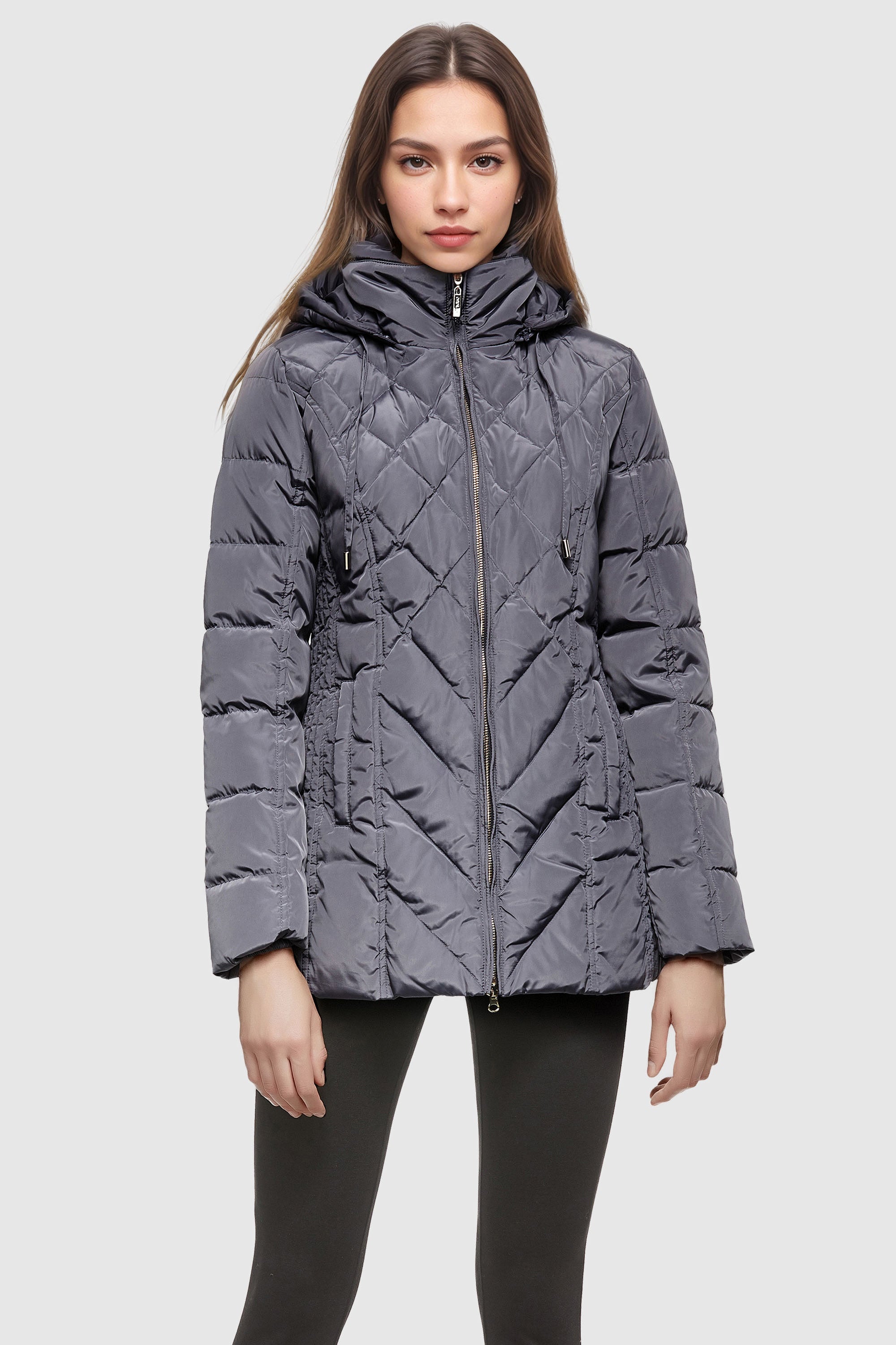 Orolay-Thickened Puffer Down Jacket-Image 2 of Thickened Puffer Down Jacket from Orolay - #color_Gray Ridge