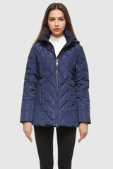 Orolay-Thickened Puffer Down Jacket-Image 2 of Thickened Puffer Down Jacket from Orolay - #color_Beacon Blue