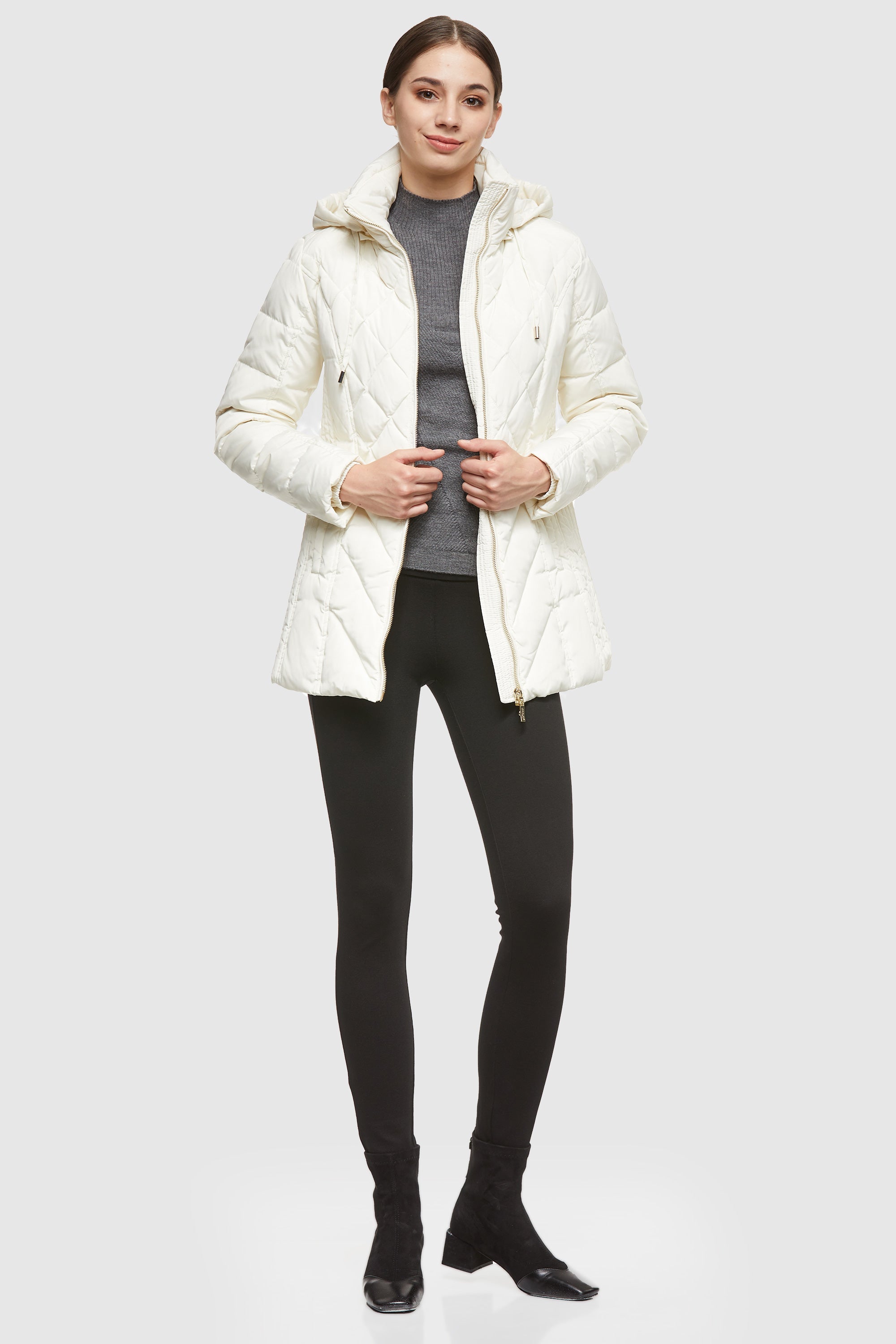 Orolay-Thickened Puffer Down Jacket-#color_White