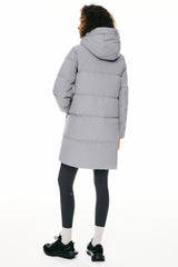 Orolay-Two-Way Zipper Hooded Puffer Jacket-#color_Oyster Mushroom