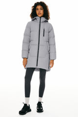 Orolay-Two-Way Zipper Hooded Puffer Jacket-#color_Oyster Mushroom