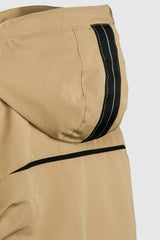 Orolay-Warm Anorak Detachable Hood Down Parka-#color_Sand