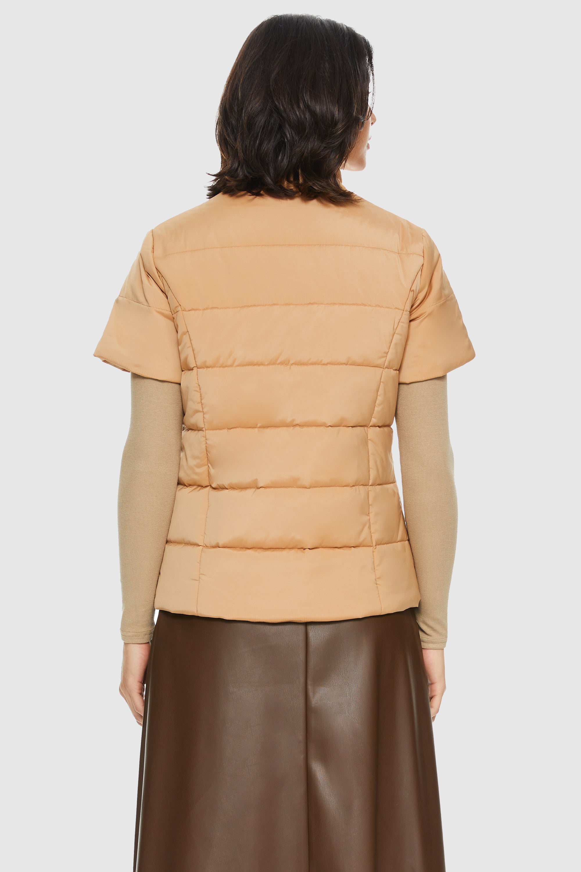 Orolay-Warm Lightweight Insulated Vest-#color_Summer Melon