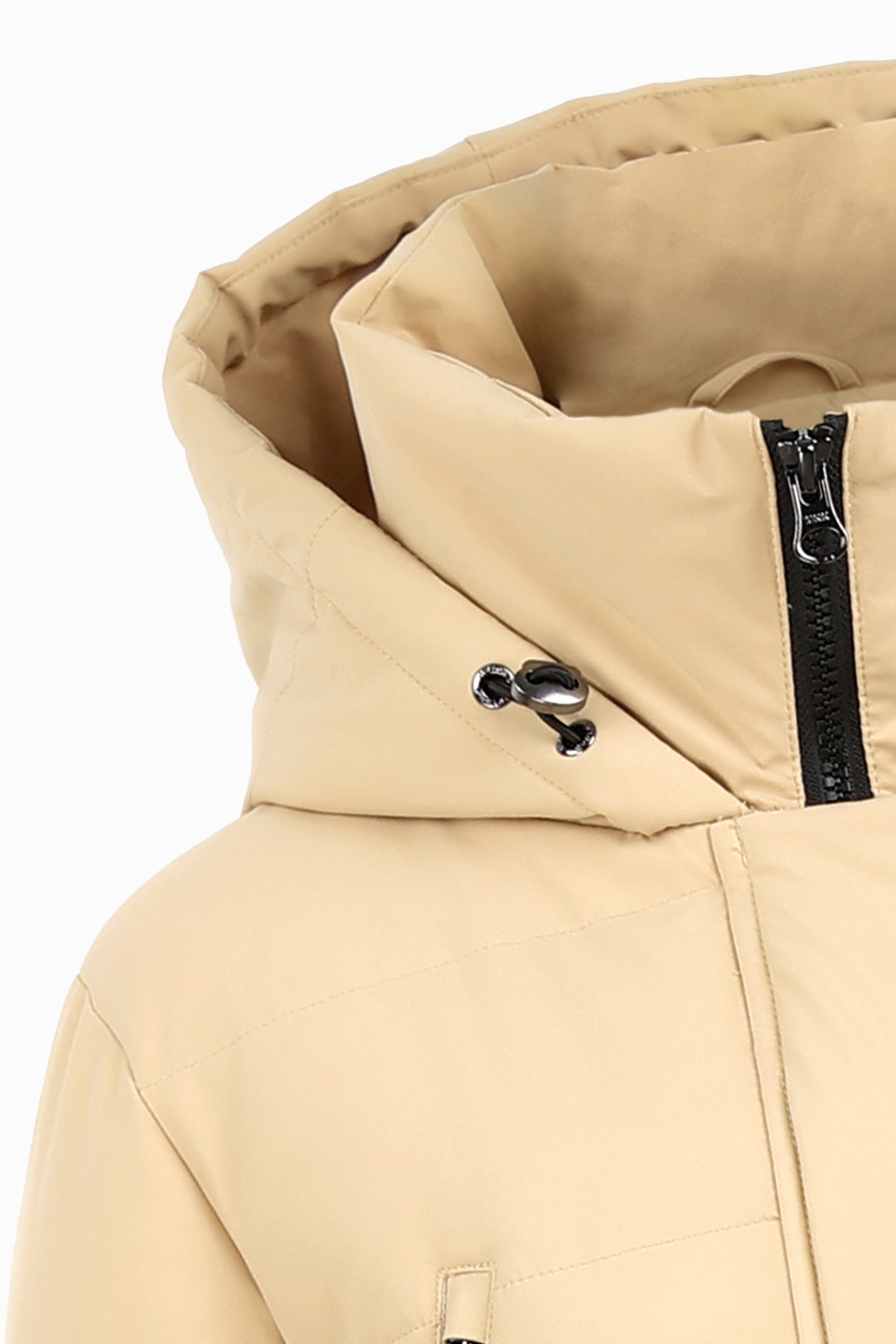 Orolay-Waterproof Thickened Down Jacket with Hood-#color_Frosted Almond