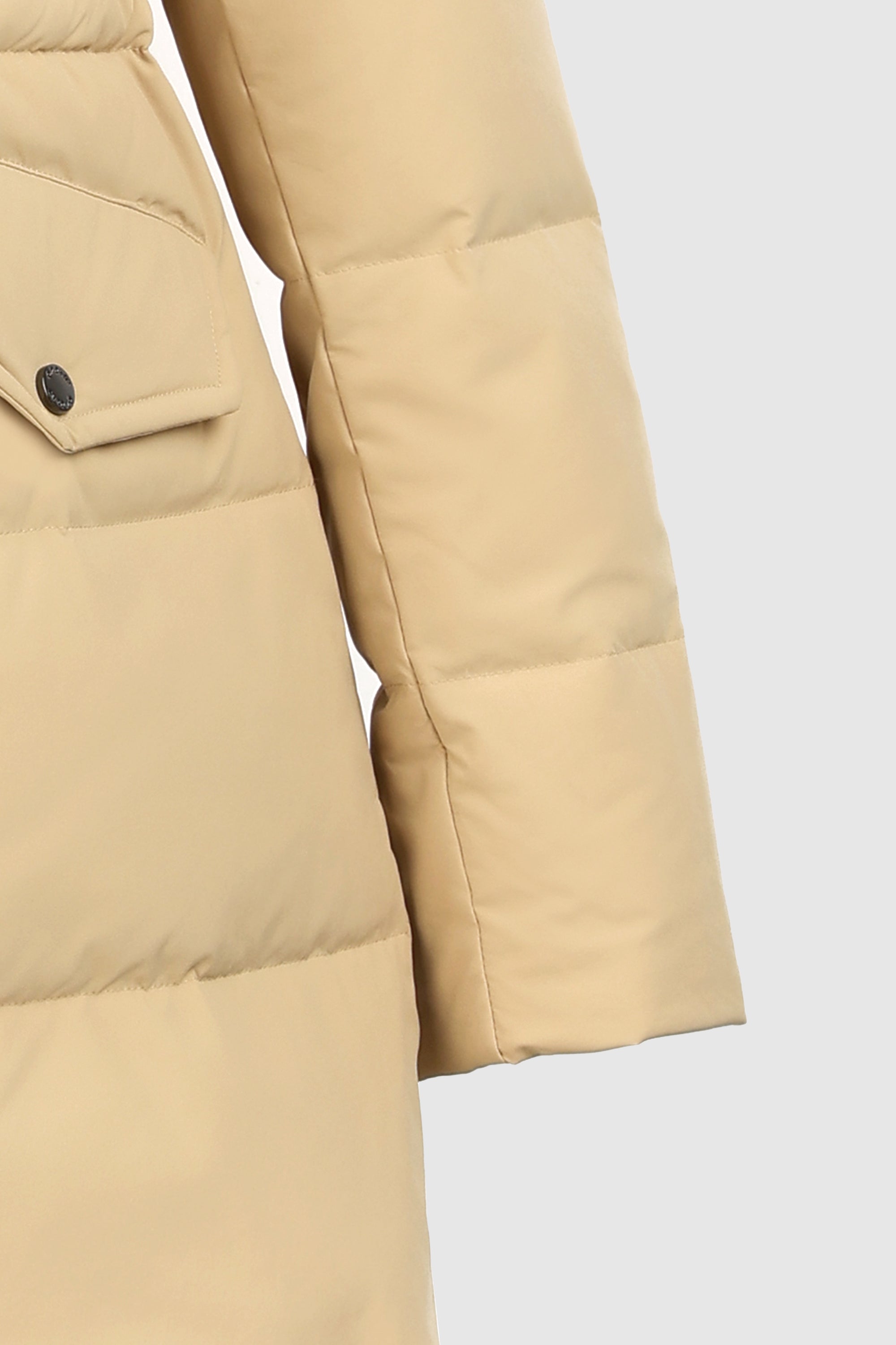 Orolay-Waterproof Thickened Down Jacket with Hood-#color_Frosted Almond