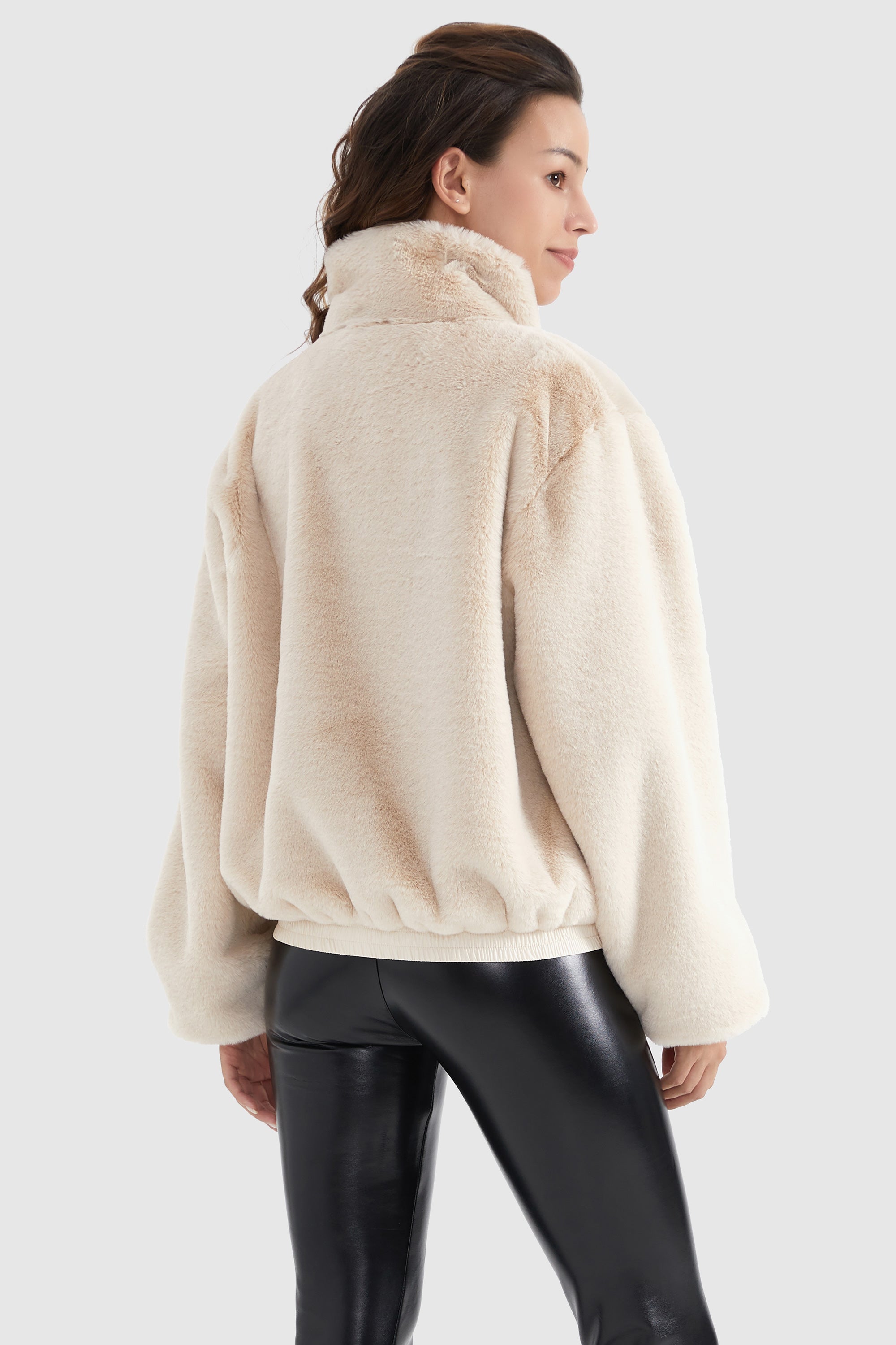 Orolay-Winter Sherpa Zip-Up Coat-#color_Dawn