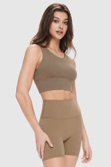 Orolay-Wireless Racerback Sports Bras-Image 3 of Wireless Racerback Sports Bras from Orolay - #color_Khaki