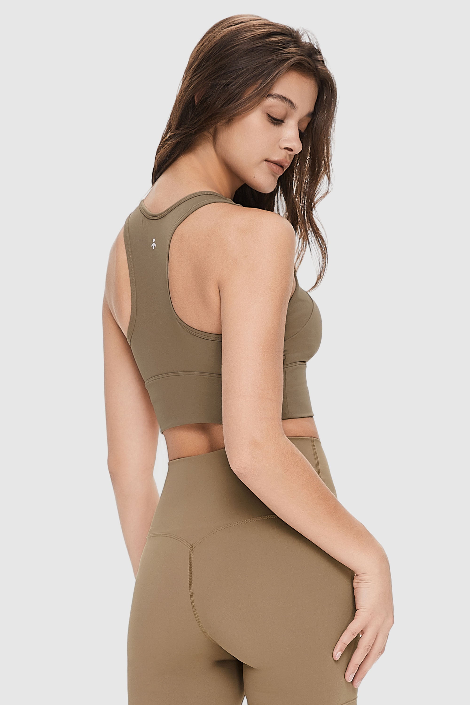 Orolay-Wireless Racerback Sports Bras-Image 4 of Wireless Racerback Sports Bras from Orolay - #color_Khaki