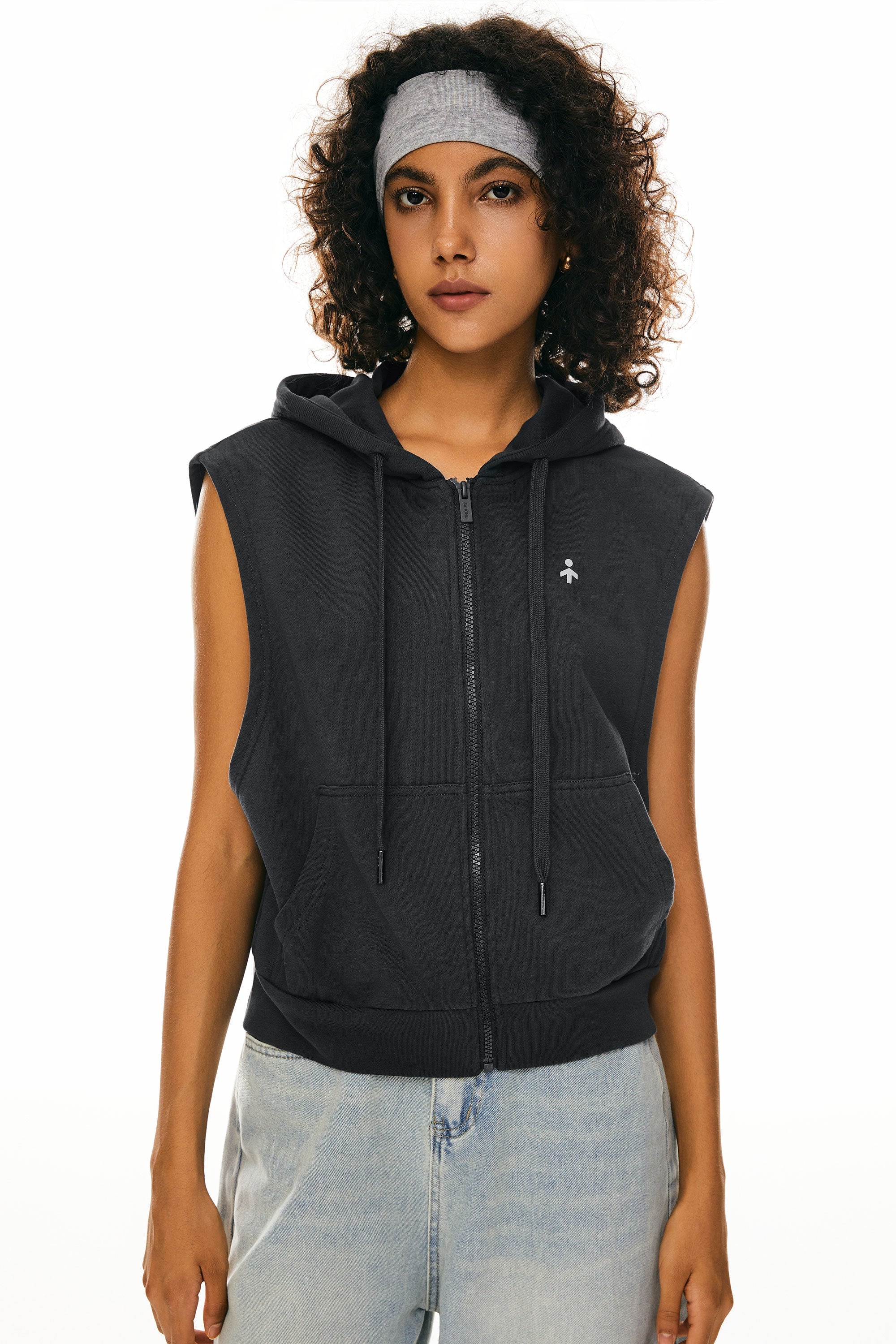 Orolay Women s Zip Up Sleeveless Hoodie