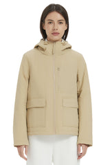 Orolay Hooded Lightweight Jacket Zip Up new #color_khaki