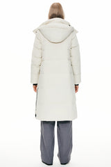 Knee Length Thickened Down Jacket - Orolay, #color_White