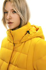 Knee Length Thickened Down Jacket - Orolay, #color_Old Gold