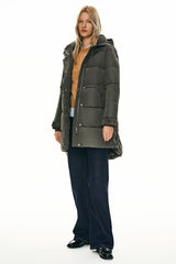 Orolay-Zipper Winter Thickened Puffer Coat-#color_Sea Turtle