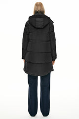 Orolay-Zipper Winter Thickened Puffer Coat-#color_Black