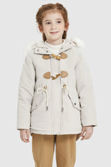 Fleece Lined Winter Coat with Hood - Orolay, #color_Tofu