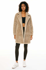 Fleece Sherpa Jacket - Orolay, #color_Khaki