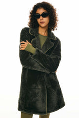 Fleece Sherpa Jacket - Orolay, #color_Chive