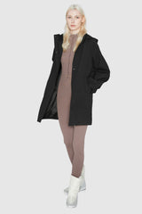 Hooded Drawstring Windbreaker - Orolay, #color_Black