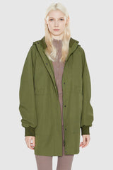 Hooded Drawstring Windbreaker - Orolay, #color_Peat Moss