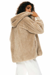 Hooded Sherpa Jacket - Orolay, #color_Khaki