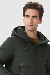 Insulated Warm Hooded Puffer Down Jacket - Orolay, #color_Rosin