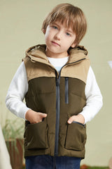 Kids Thickened Down Vest - Orolay, #color_Breen