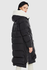 Long Winter Puffer Jacket - Orolay, #color_Black