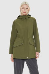 Military Anorak Jacket - Orolay, #color_Peat Moss