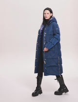 Long Maxi Puffer Thickened Jacket

 #color_Rosin,Black,Blueprint,Red Dahlia